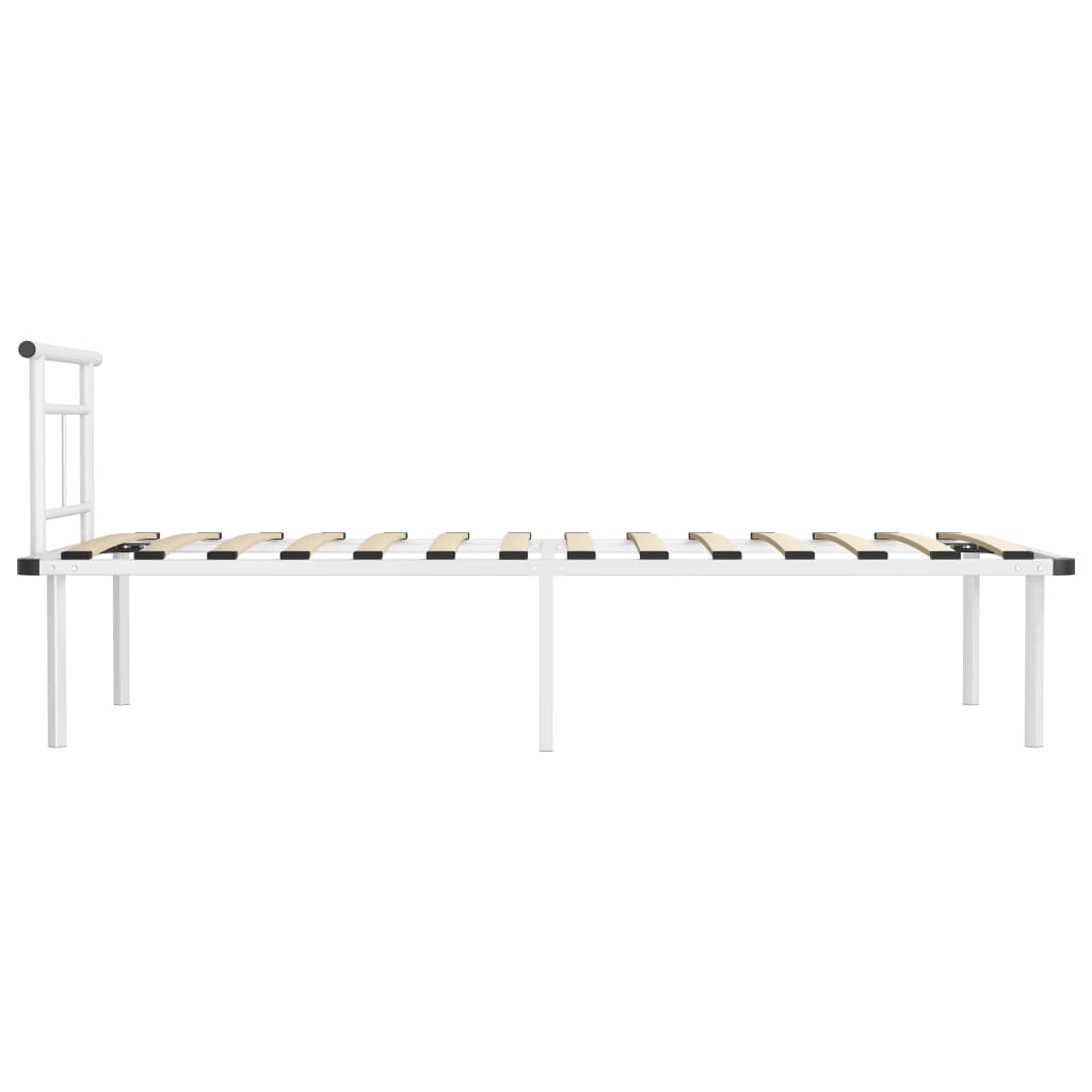 Bedframe Metaal 90 x 200 cm Wit