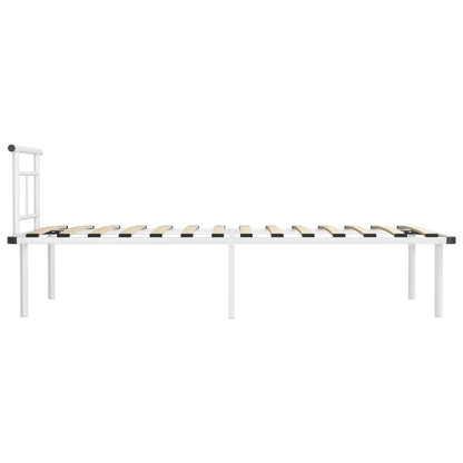 Bedframe Metaal 90 x 200 cm Wit
