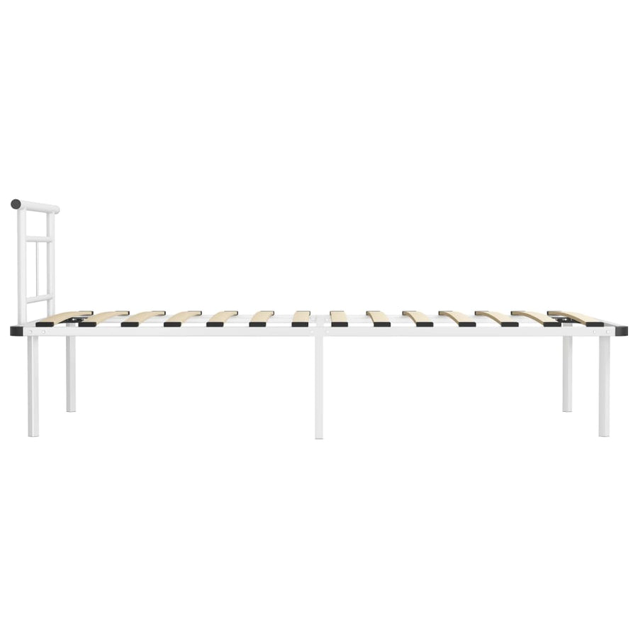Bedframe Metaal 90 x 200 cm Wit