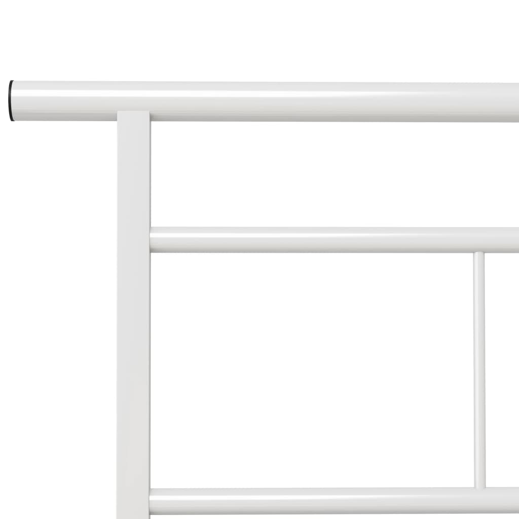 Bedframe Metaal 90 x 200 cm Wit