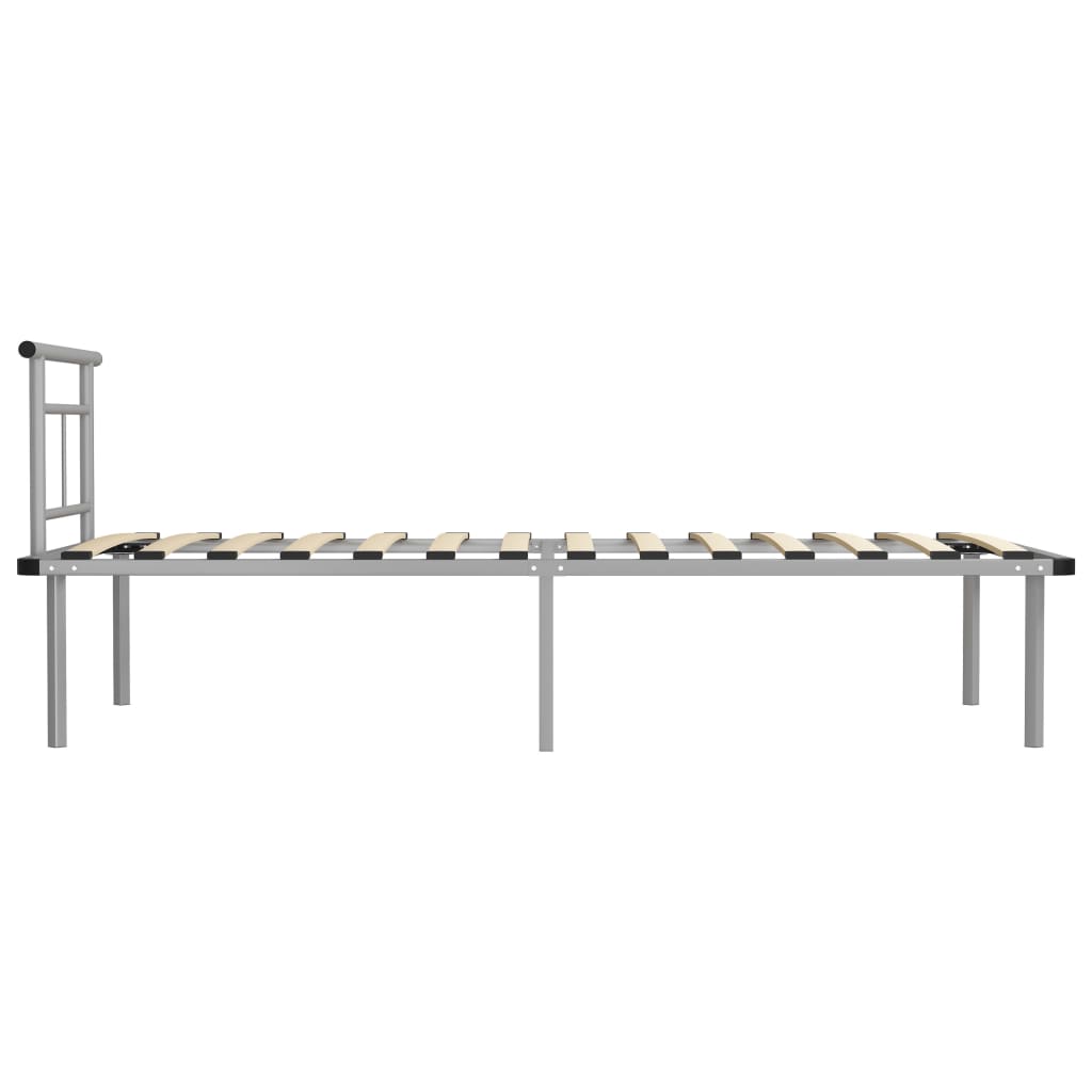 Bedframe Metaal 90 x 200 cm Grijs