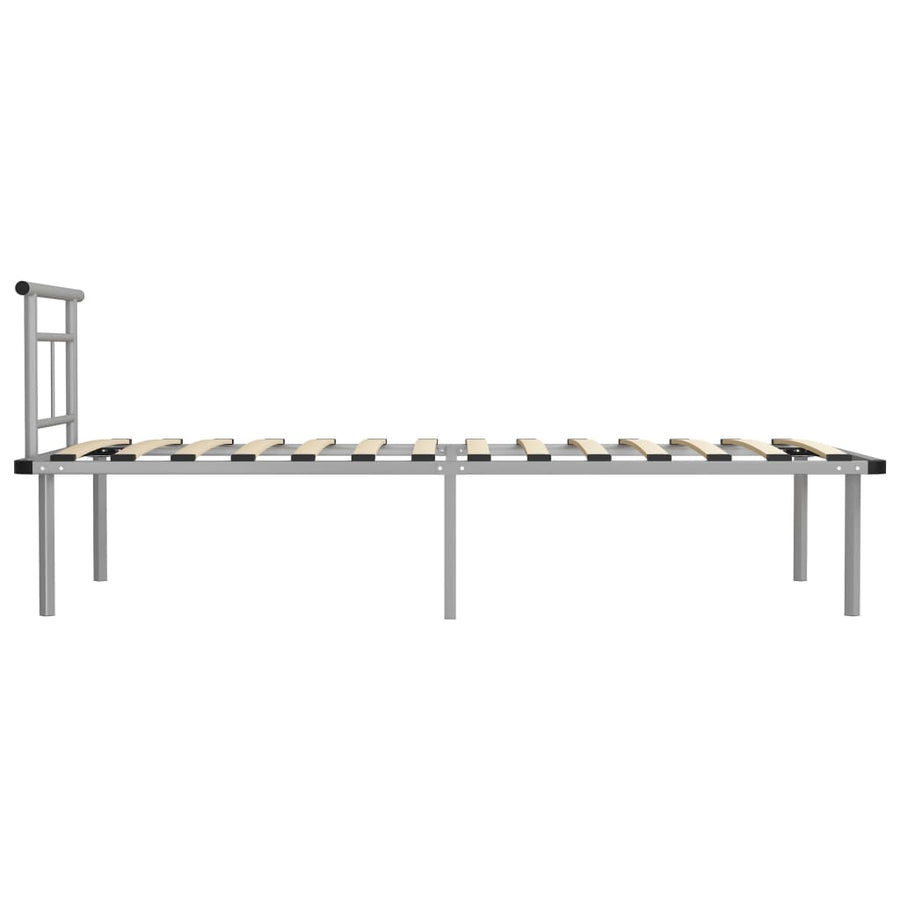 Bedframe Metaal 90 x 200 cm Grijs