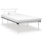 Bedframe Metaal 100 x 200 cm Wit