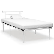 Bedframe metaal wit 100x200 cm