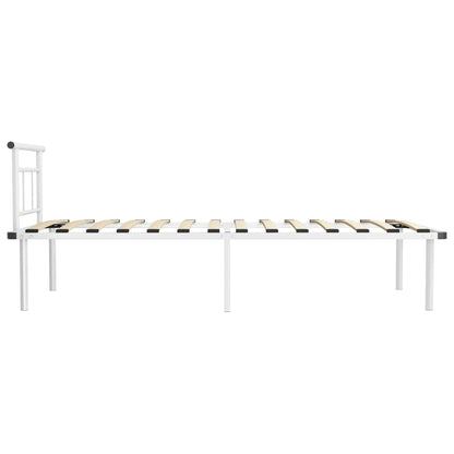 Bedframe Metaal 100 x 200 cm Wit