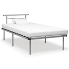 Bedframe Metaal 100 x 200 cm Grijs