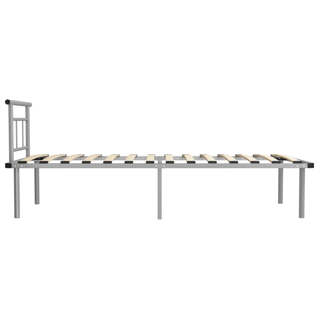 Bedframe Metaal 100 x 200 cm Grijs