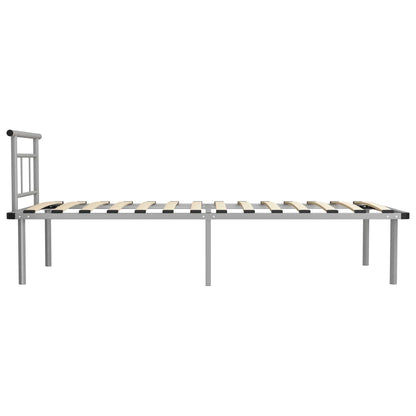 Bedframe Metaal 100 x 200 cm Grijs