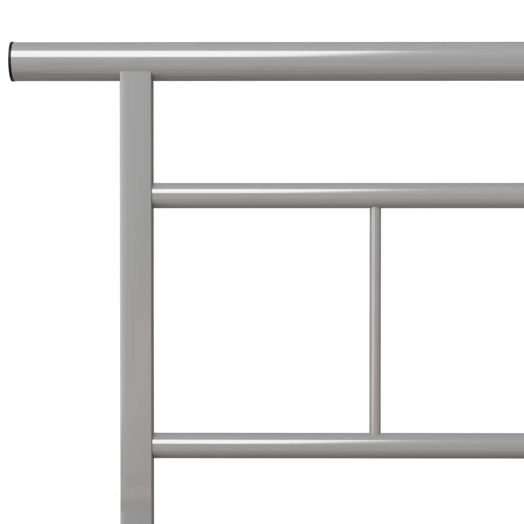 Bedframe Metaal 100 x 200 cm Grijs