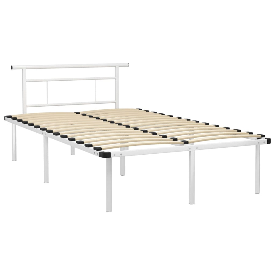 Bedframe Metaal 120 x 200 cm Wit