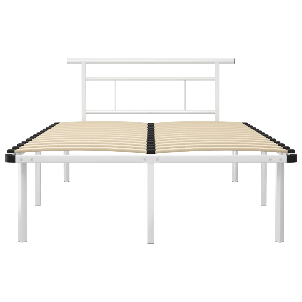 Bedframe Metaal 120 x 200 cm Wit