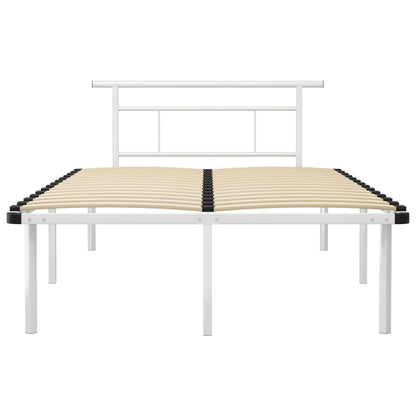 Bedframe Metaal 120 x 200 cm Wit