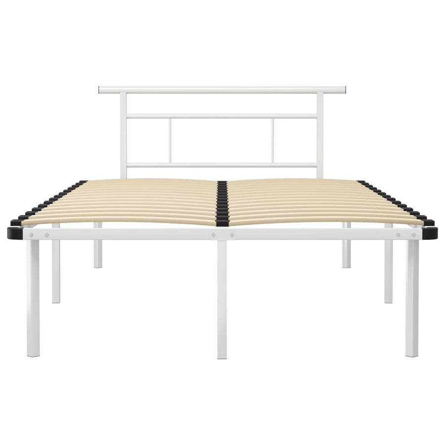 Bedframe Metaal 120 x 200 cm Wit