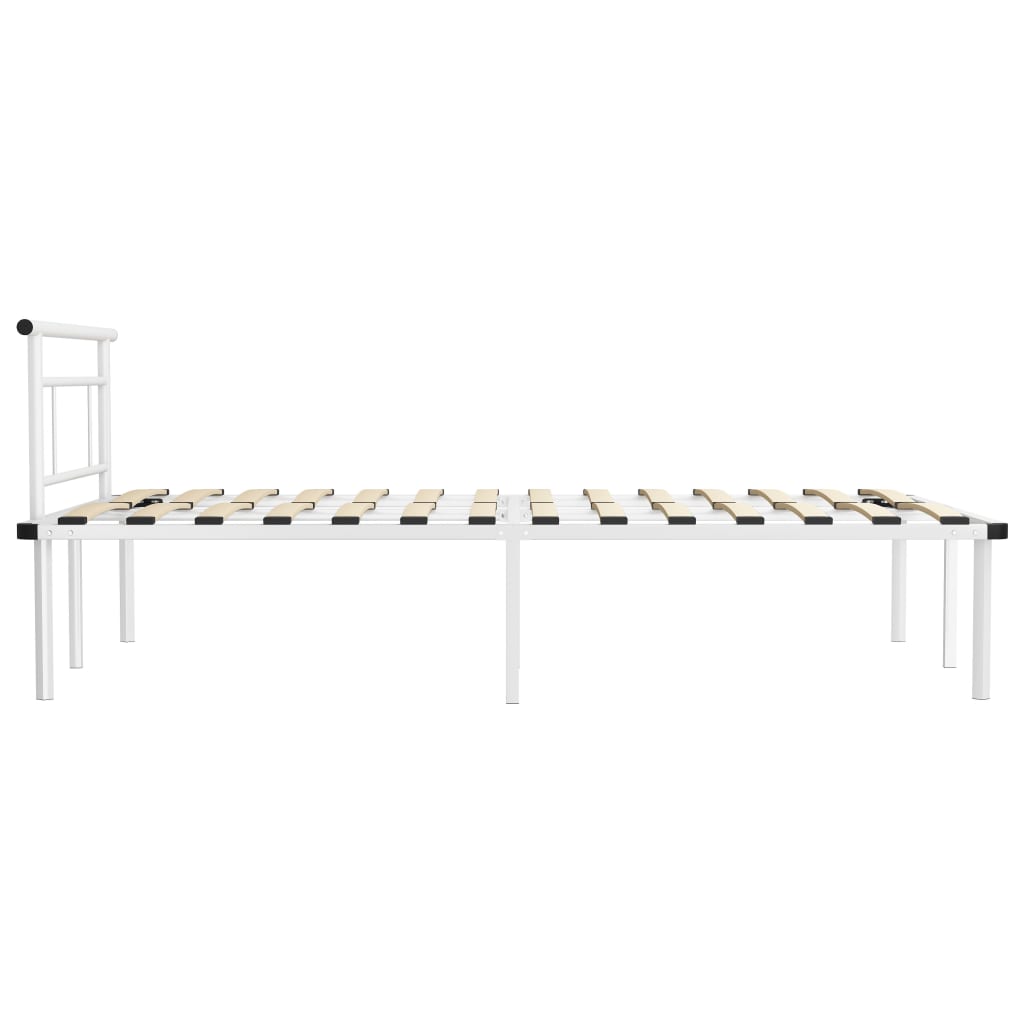 Bedframe Metaal 120 x 200 cm Wit