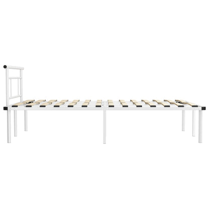 Bedframe Metaal 120 x 200 cm Wit