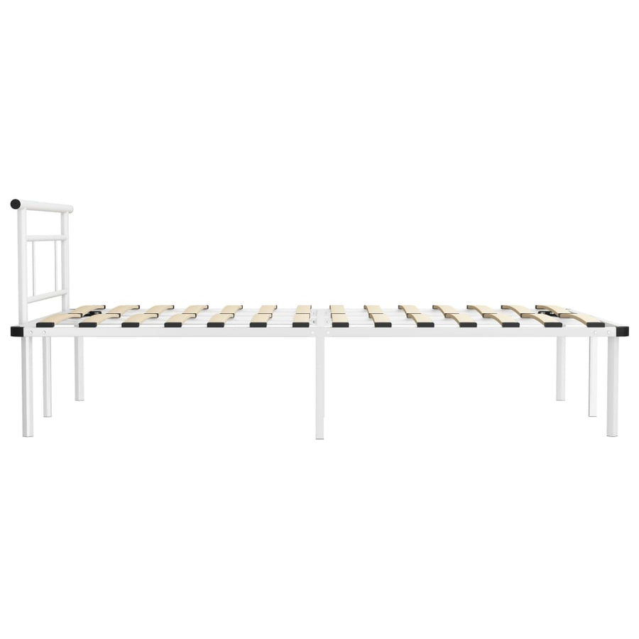 Bedframe Metaal 120 x 200 cm Wit