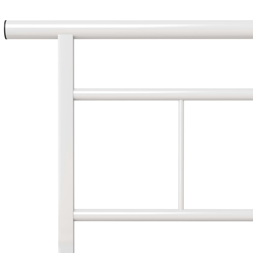 Bedframe Metaal 120 x 200 cm Wit