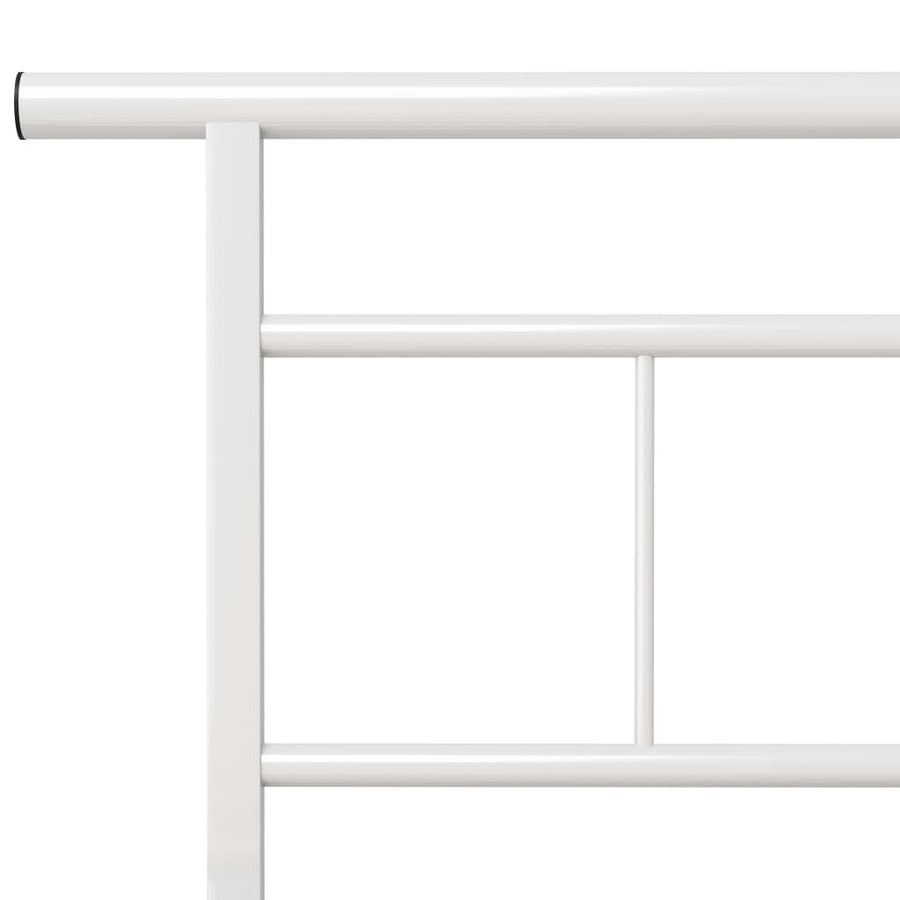 Bedframe Metaal 120 x 200 cm Wit