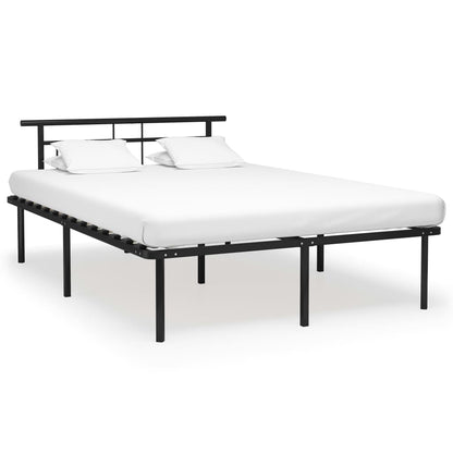 Bedframe Metaal 140 x 200 cm Zwart