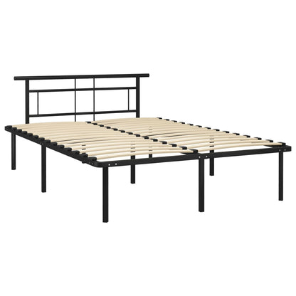 Bedframe Metaal 140 x 200 cm Zwart