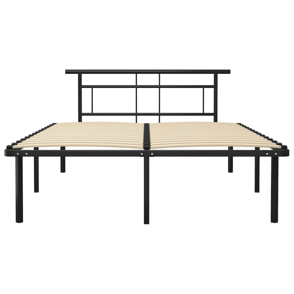 Bedframe Metaal 140 x 200 cm Zwart