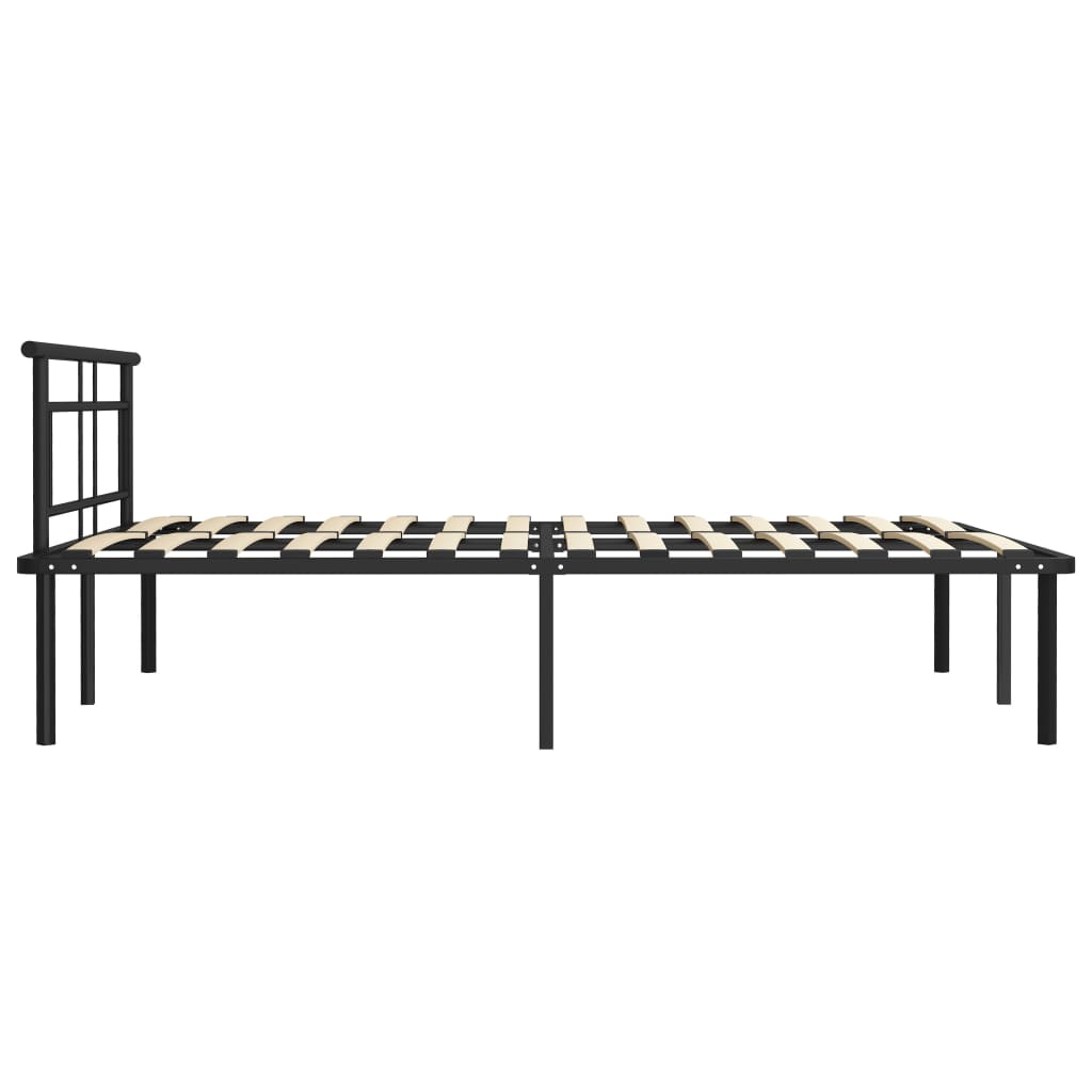 Bedframe Metaal 140 x 200 cm Zwart
