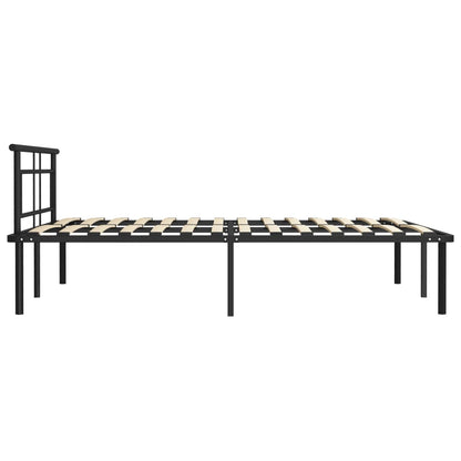 Bedframe Metaal 140 x 200 cm Zwart