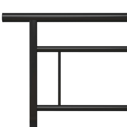 Bedframe Metaal 140 x 200 cm Zwart
