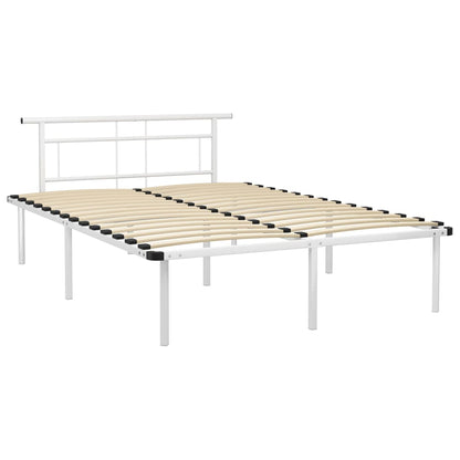 Bedframe Metaal 140 x 200 cm Wit