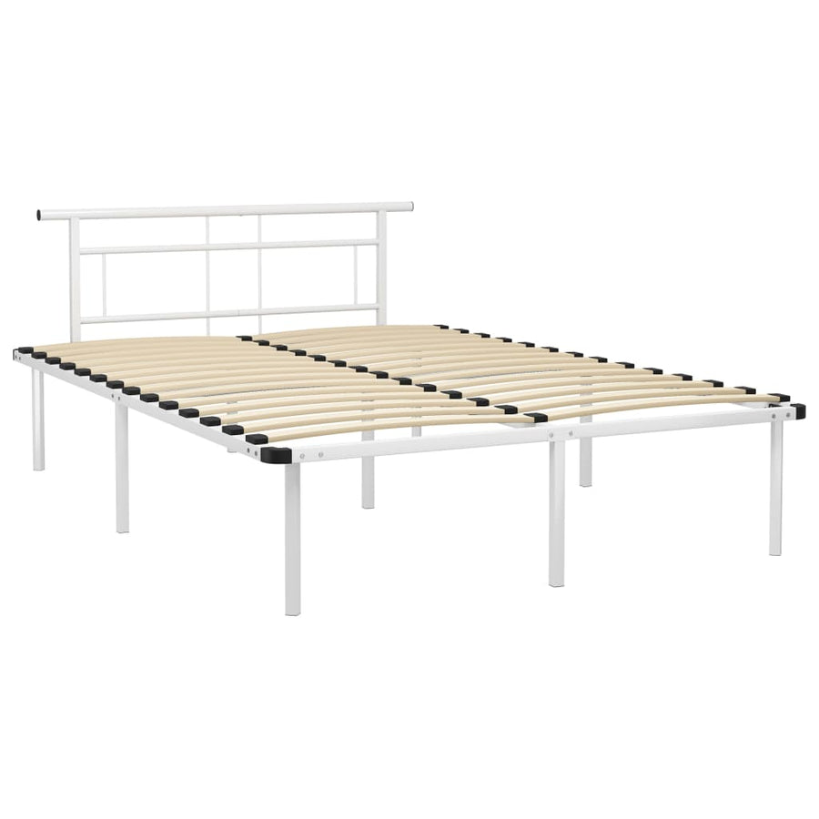 Bedframe Metaal 140 x 200 cm Wit