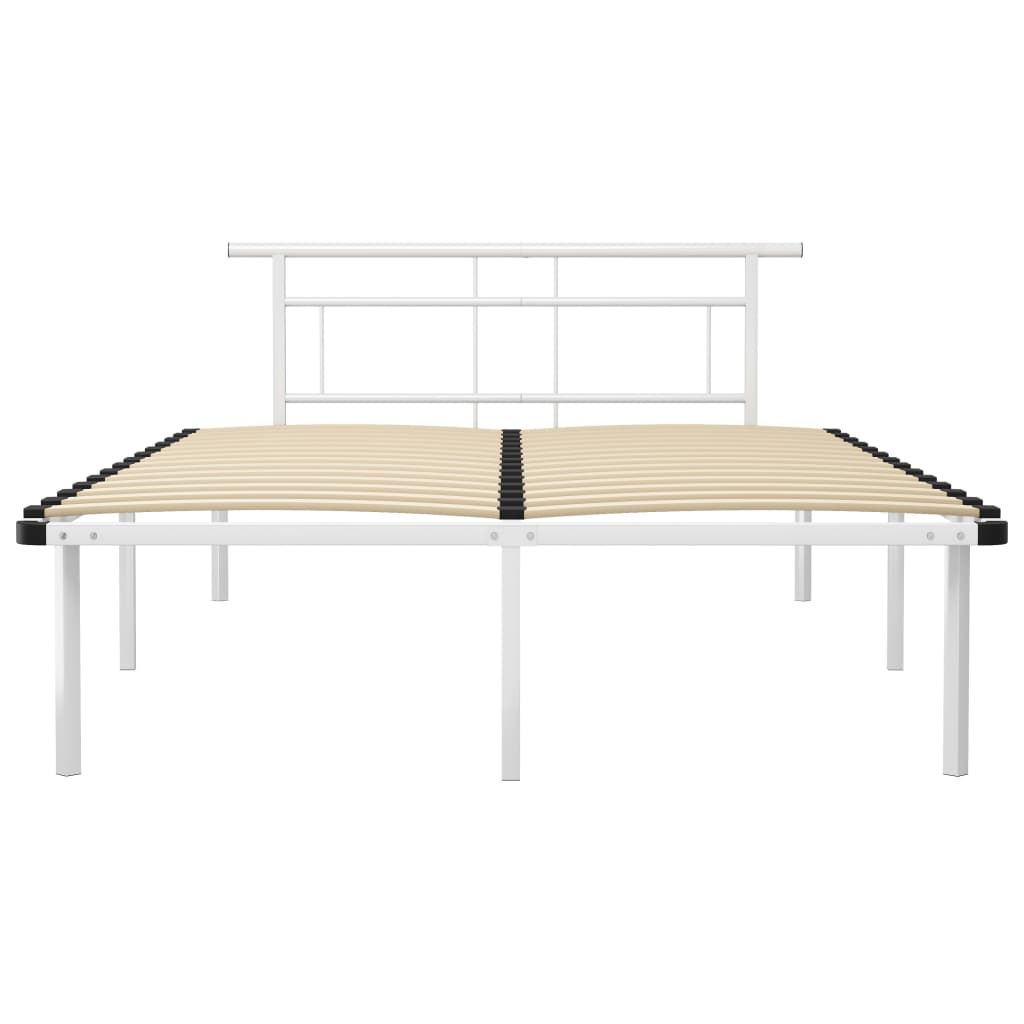 Bedframe Metaal 140 x 200 cm Wit