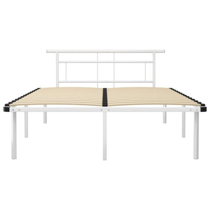 Bedframe Metaal 140 x 200 cm Wit