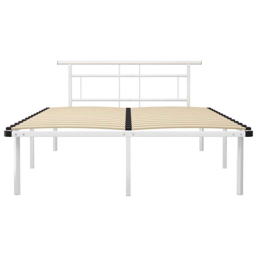 Bedframe Metaal 140 x 200 cm Wit