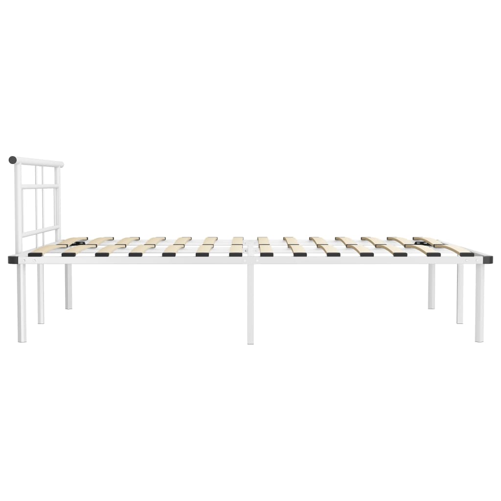 Bedframe Metaal 140 x 200 cm Wit