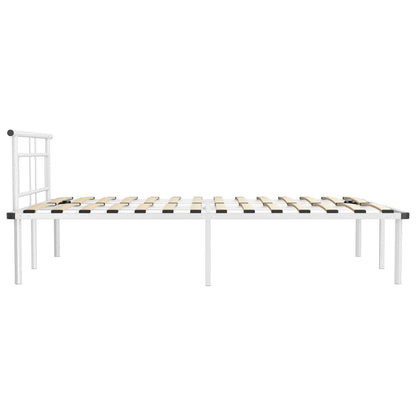 Bedframe Metaal 140 x 200 cm Wit