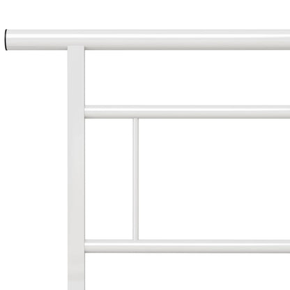 Bedframe Metaal 140 x 200 cm Wit