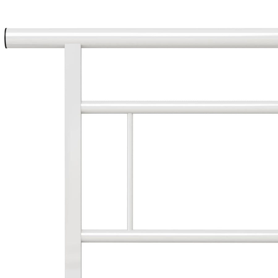 Bedframe Metaal 140 x 200 cm Wit
