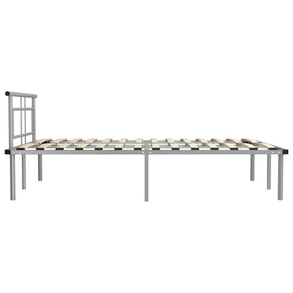 Bedframe Metaal 140 x 200 cm Grijs