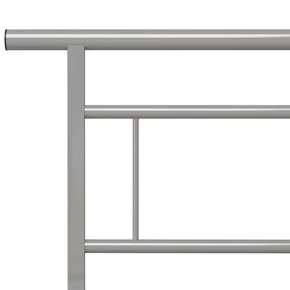 Bedframe Metaal 140 x 200 cm Grijs