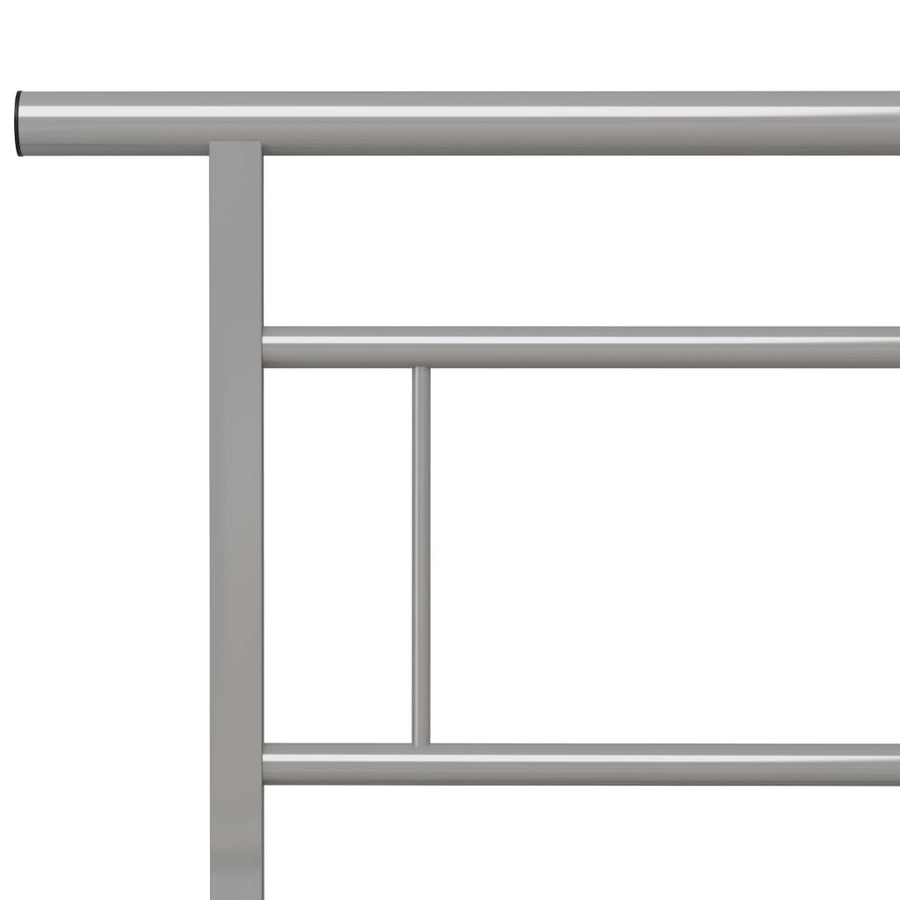 Bedframe Metaal 140 x 200 cm Grijs