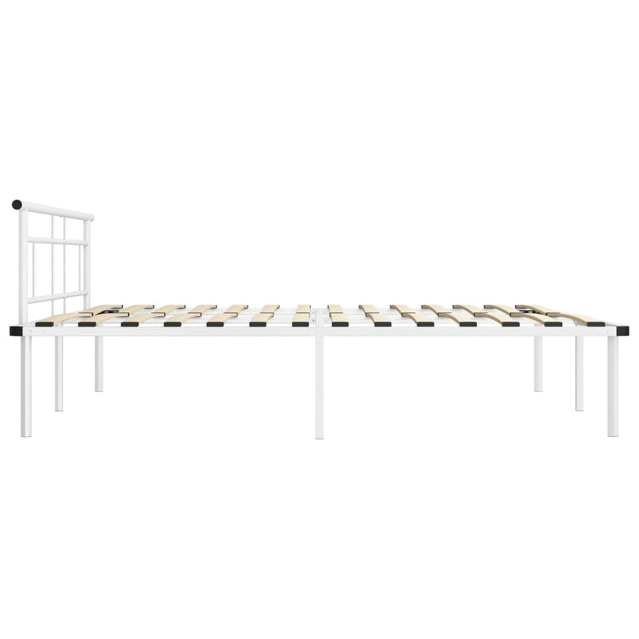 Bedframe Metaal 180 x 200 cm Wit