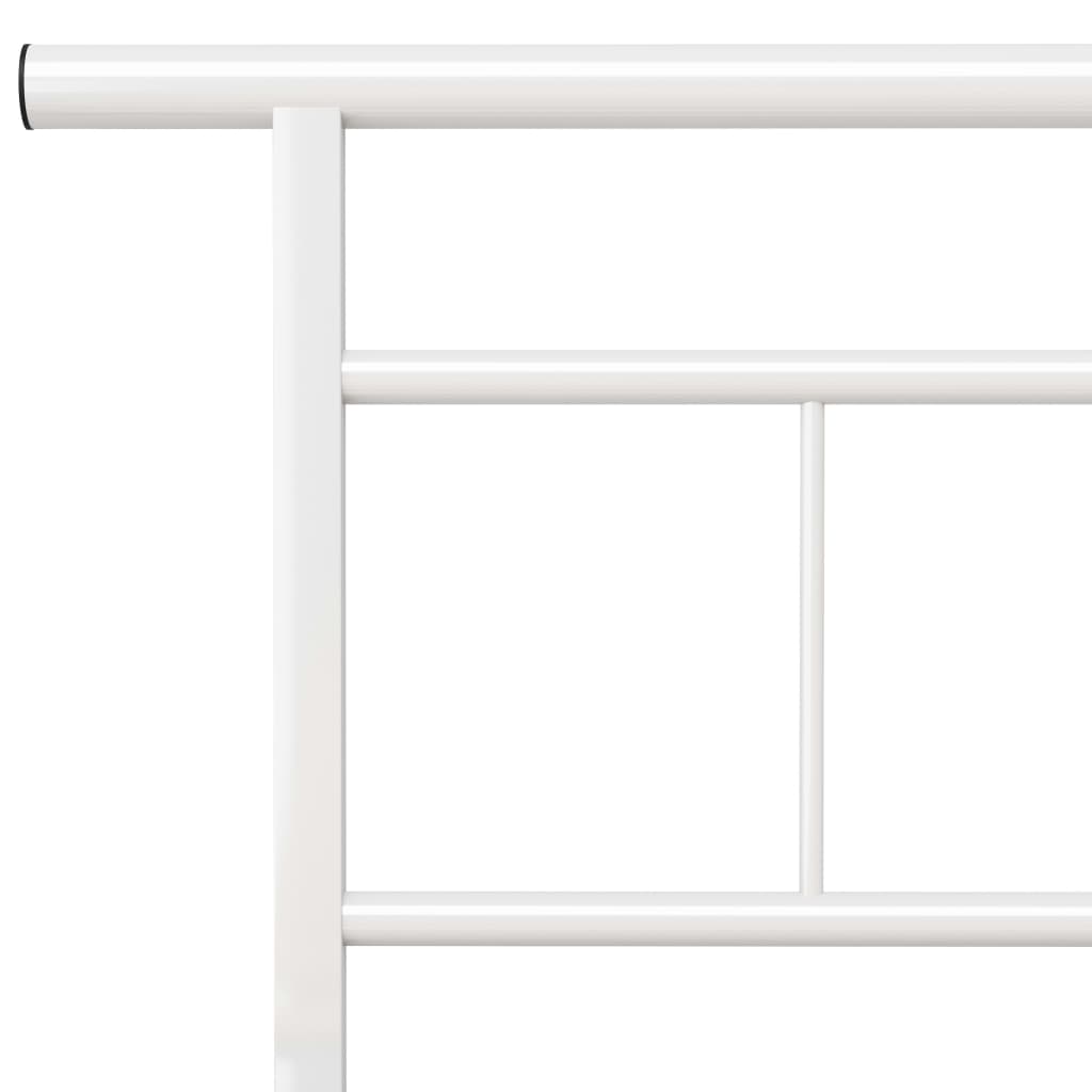 Bedframe Metaal 180 x 200 cm Wit