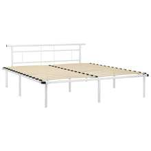 Bedframe Metaal 200 x 200 cm Wit