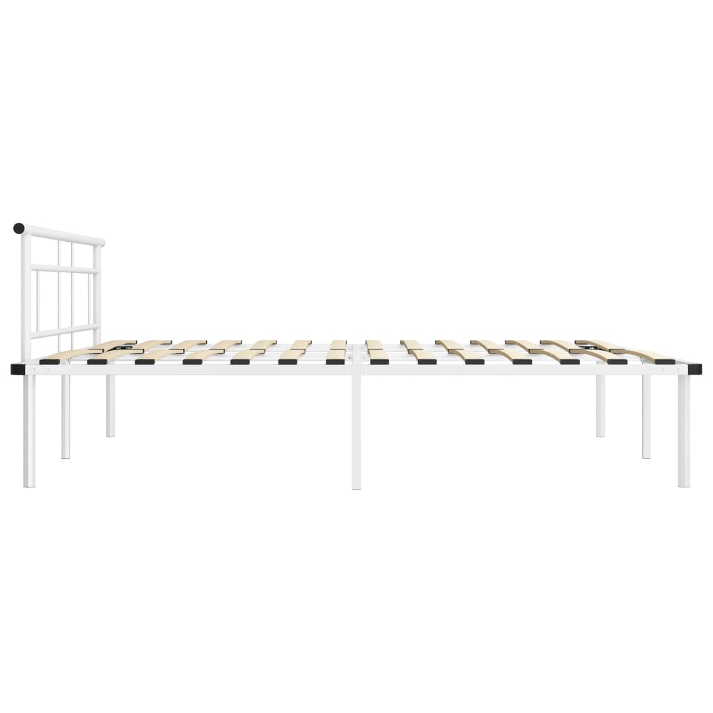 Bedframe Metaal 200 x 200 cm Wit