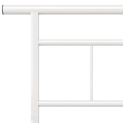 Bedframe Metaal 200 x 200 cm Wit