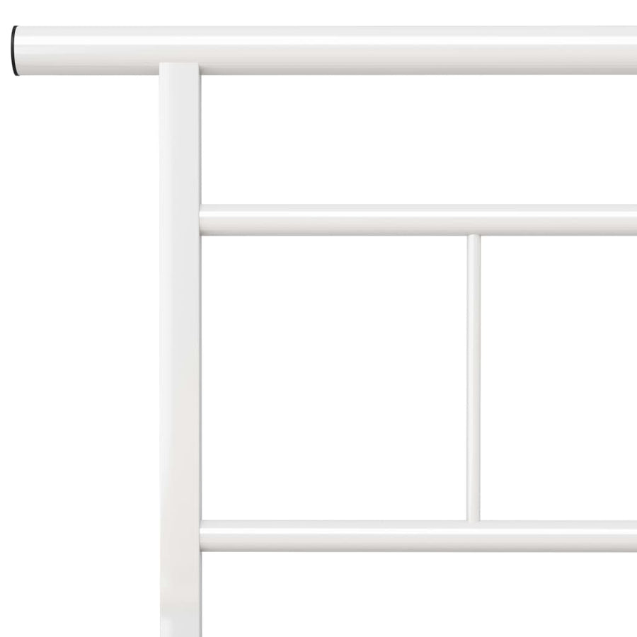 Bedframe Metaal 200 x 200 cm Wit
