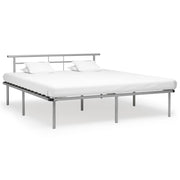 Bedframe metaal grijs 200x200 cm