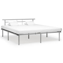Bedframe Metaal 200 x 200 cm Grijs