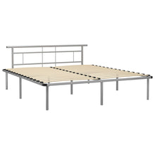 Bedframe Metaal 200 x 200 cm Grijs