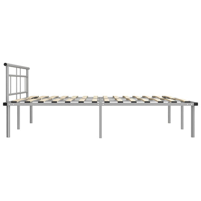 Bedframe Metaal 200 x 200 cm Grijs